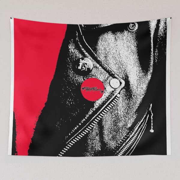 Item preview, Middle Aged Pop Punk Leather Jacket (Red Shirt) designed and sold by Getonboardman.