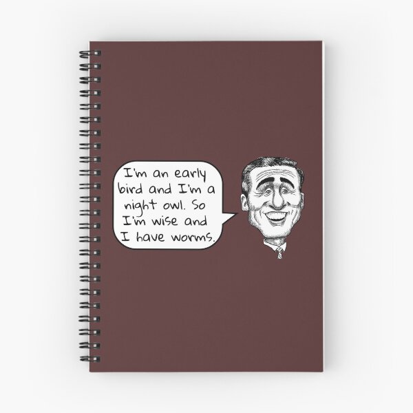 Item preview, The Office, Michael Scott: Wise with Worms designed and sold by BatemanBranding.