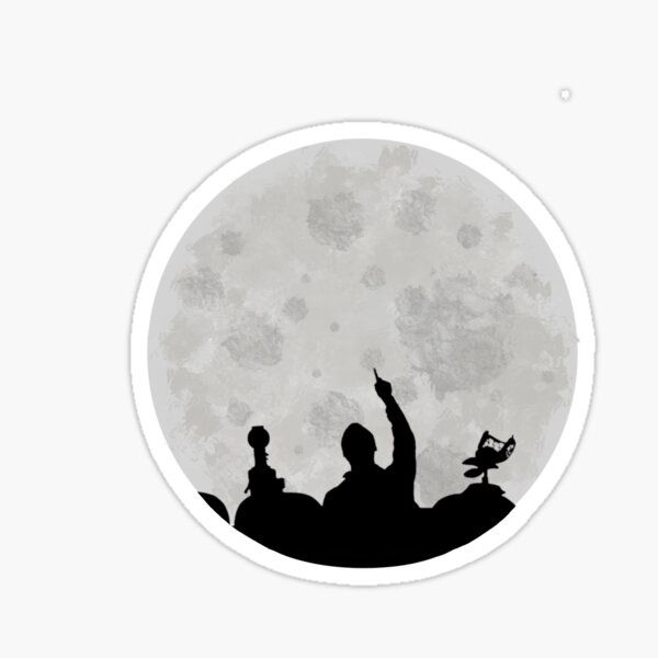 Mst3k moon with robots Sticker