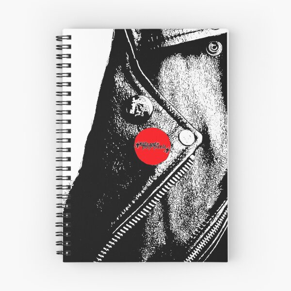 Item preview, Middle Aged Pop Punk Leather Jacket (Red Pin) designed and sold by Getonboardman.