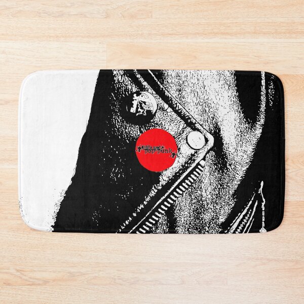 Item preview, Middle Aged Pop Punk Leather Jacket (Red Pin) designed and sold by Getonboardman.