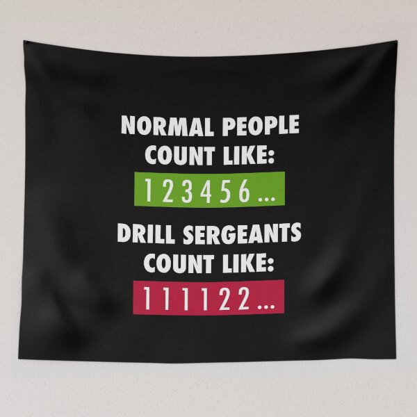 Item preview, Military Basic Training Drill Instructor Joke Funny Gift designed and sold by SuperFreshArt.