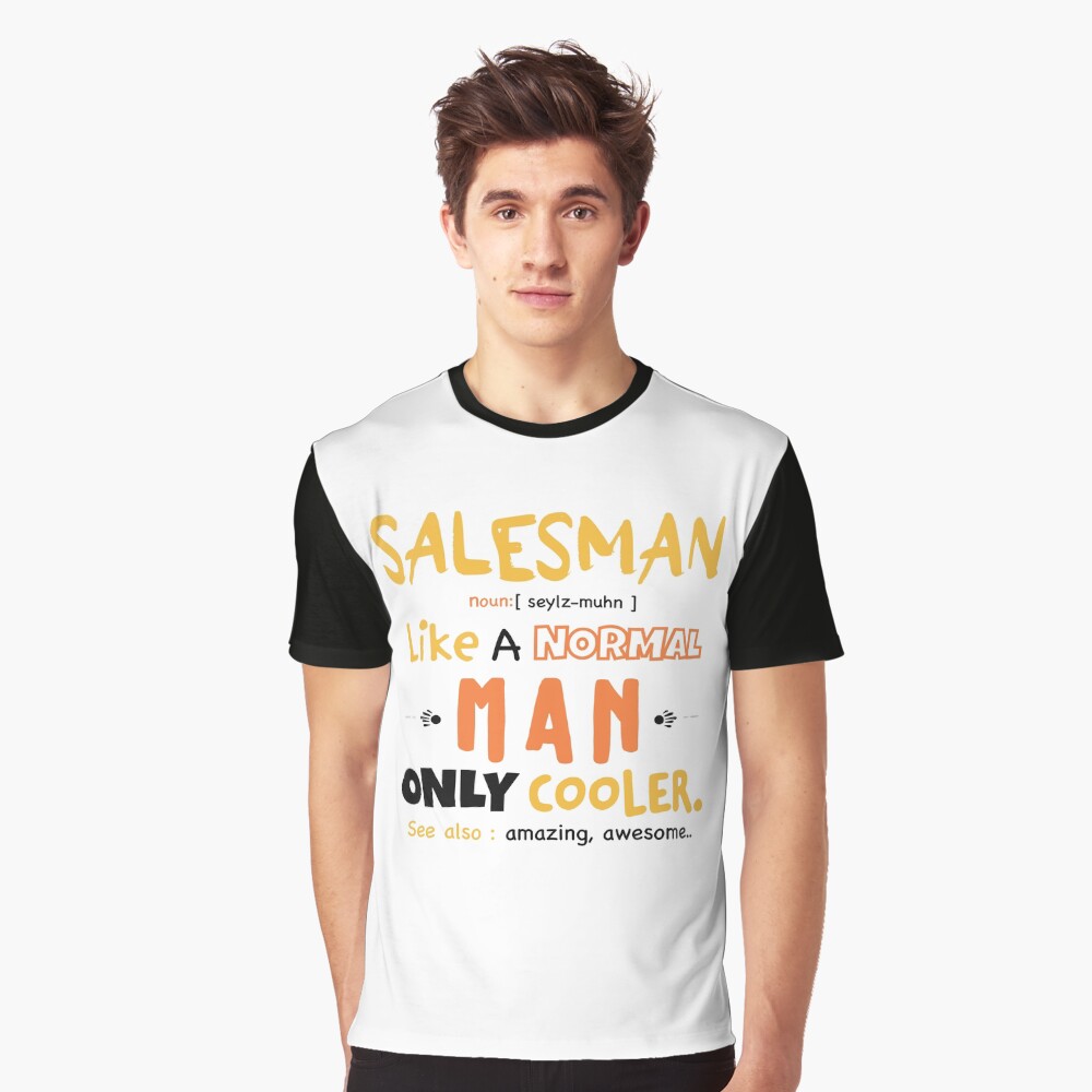 T on sale shirt salesman