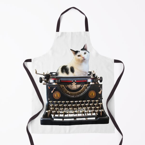 Item preview, Black and white Cat Typewriter Author Journalist designed and sold by Move-Art.