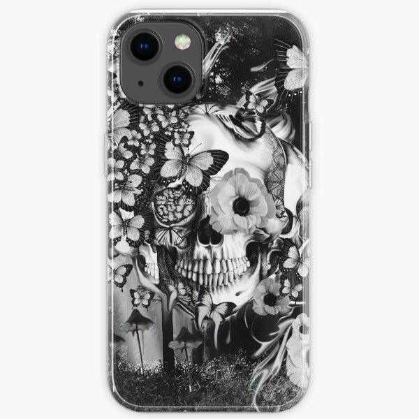 REM, illusions skull iPhone Soft Case
