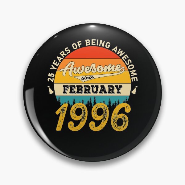 Item preview, 25th Birthday 25 Years Born In 1996 February designed and sold by Renergie.