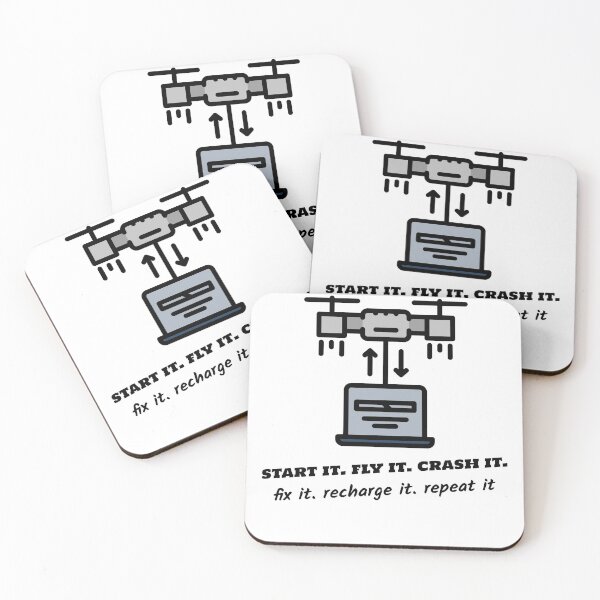 Item preview, Start It. Fly It. Crash It. Fix It. Recharge It. Repeat It. designed and sold by Johnkael.
