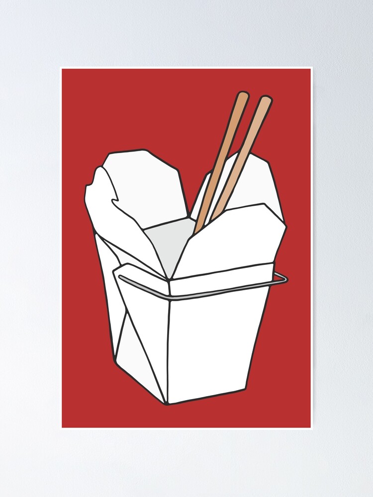 Chinese Takeout Boxes - Red