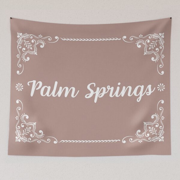 Item preview, Palm Springs - Monogram Boho Style (Pastel Pink) designed and sold by CityCollection.