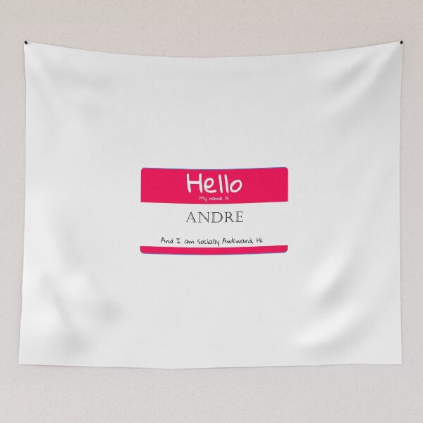 Item preview, My Name is Andre And I Am Socially Awkward designed and sold by IcyTees.