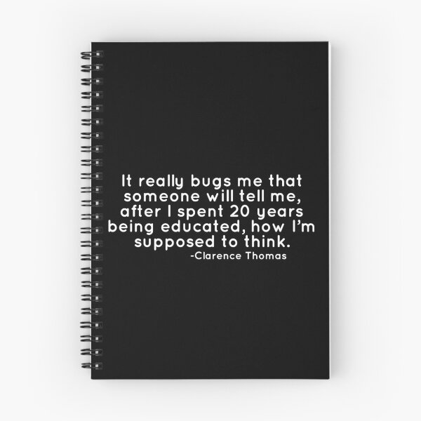 Item preview, Clarence Thomas on how to think (white) designed and sold by Yviemakes.