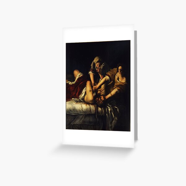 Judith Slaying Holofernes by Artemisia Gentileschi Greeting Card