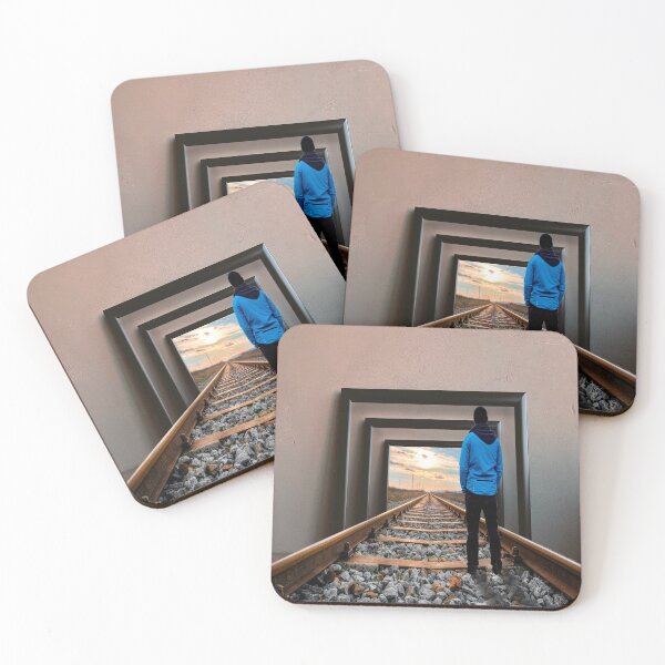 Item preview, Rail track photo frame illusion art  designed and sold by trendistic.