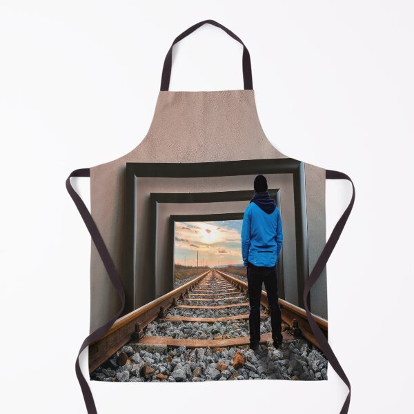 Item preview, Rail track photo frame illusion art  designed and sold by trendistic.