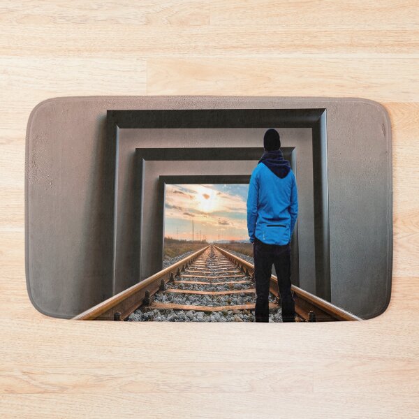 Item preview, Rail track photo frame illusion art  designed and sold by trendistic.