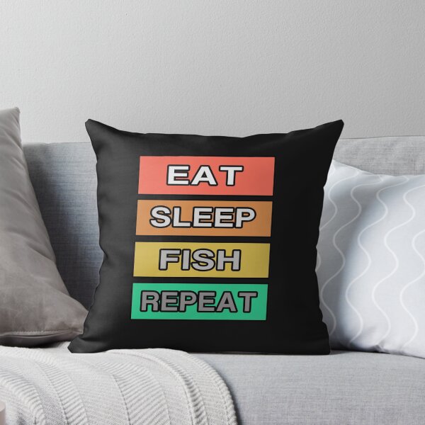 Item preview, Eat Sleep Fish Repeat RETRO designed and sold by teledesign.
