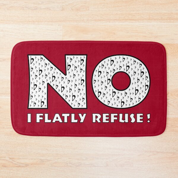 Item preview, No (I Flatly Refuse) designed and sold by TimespunThreads.