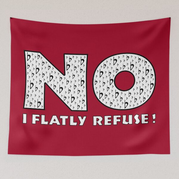 Item preview, No (I Flatly Refuse) designed and sold by TimespunThreads.