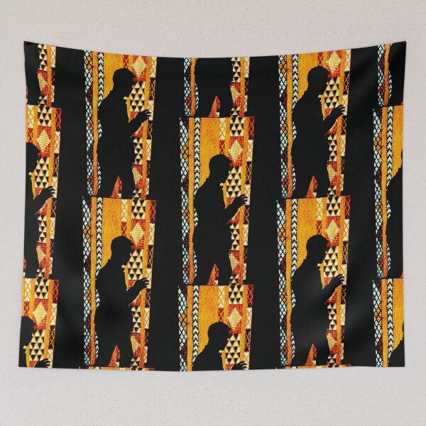 Item preview, a man infront of a moroccan traditionel carpet rug designed and sold by itsarti.