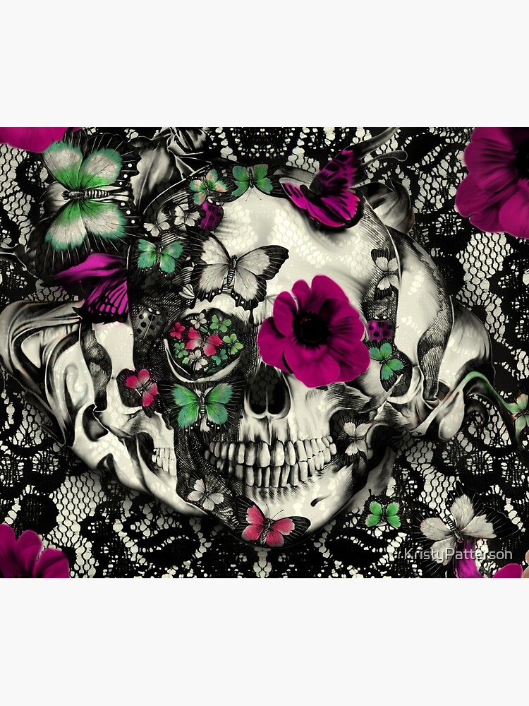 Victorian Gothic Lace skull by KristyPatterson