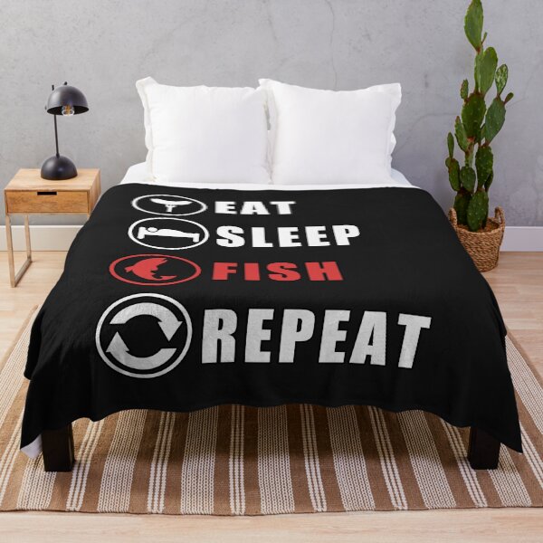 Item preview, Eat Sleep Fish Repeat designed and sold by teledesign.