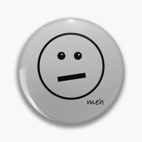 Item preview, Meh Face - Oversized on Grey designed and sold by Whoopsidoodle.