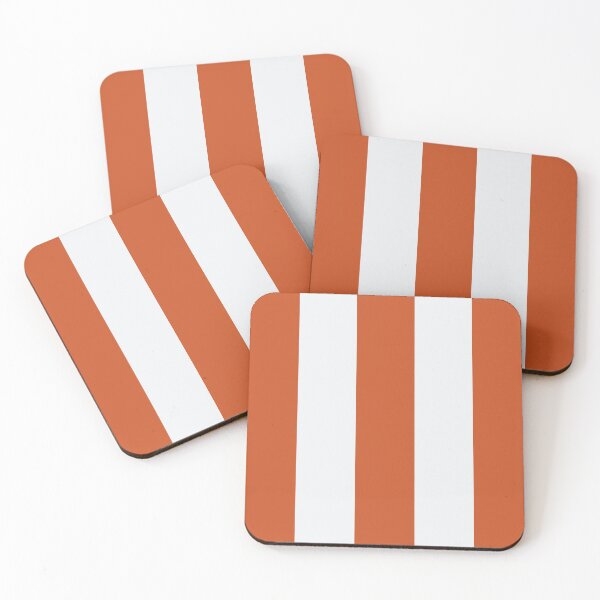 Item preview, Large TENNIS COURT CLAY and WHITE Vertical STRIPES designed and sold by RachelMacht.