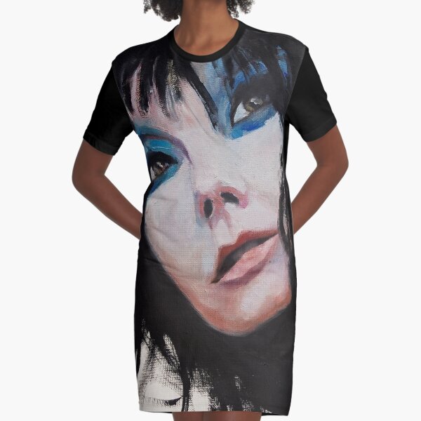 A Treasure - Björk Portrait Graphic T-Shirt Dress