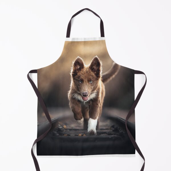 Item preview, Border Collie Puppy on Rails designed and sold by Alatia.