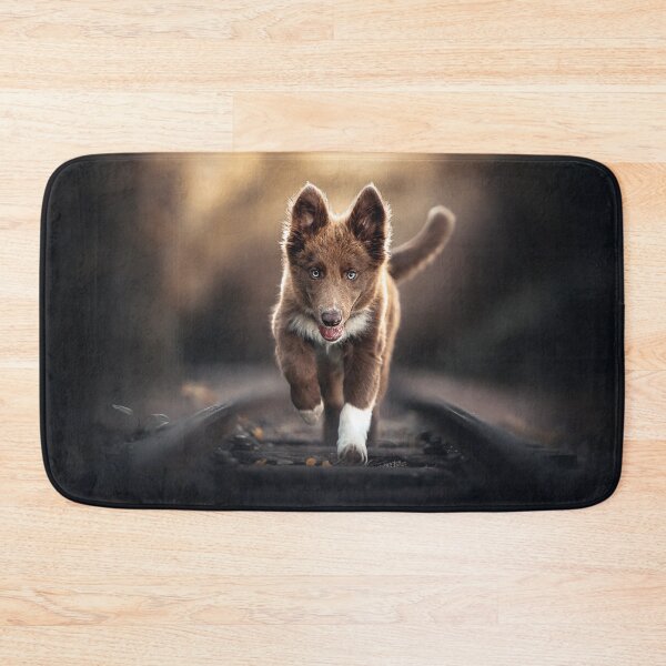 Item preview, Border Collie Puppy on Rails designed and sold by Alatia.
