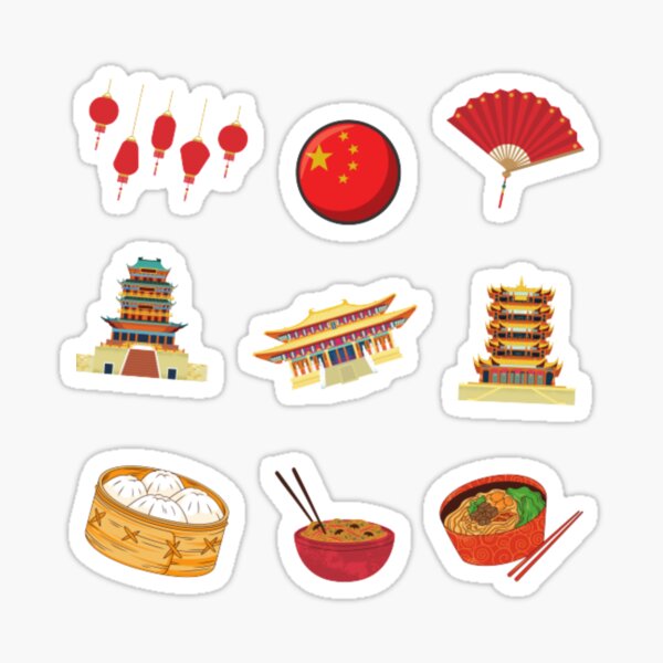 Item preview, China trip   sticker pack designed and sold by samahsbd.