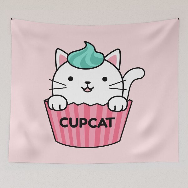 Item preview, Kawaii Cute Cupcake Cat "Cupcat" Gift for kawaii and cat lovers designed and sold by TamGustam.