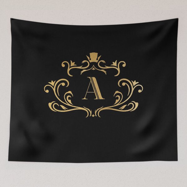 Item preview, A monogram, letter A, initial, emblem | gold designed and sold by rattob.