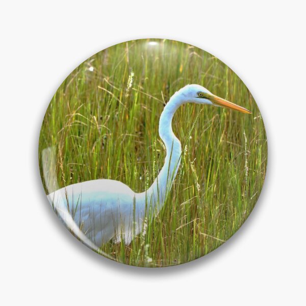 Item preview, Marsh Grass And An Egret designed and sold by LisaWootenPhoto.