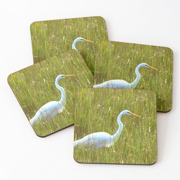 Item preview, Marsh Grass And An Egret designed and sold by LisaWootenPhoto.
