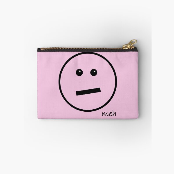 Item preview, Meh Face - Oversized on Pastel Pink designed and sold by Whoopsidoodle.