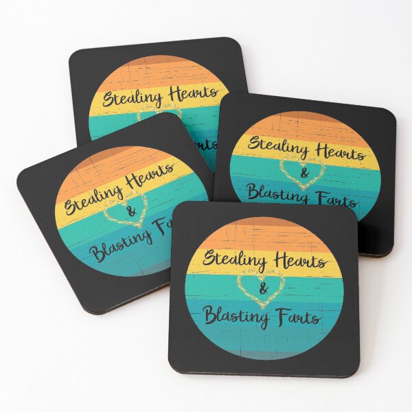 Item preview, Retro Vintage Sunset Valentines Stealing Hearts & Blasting Farts designed and sold by Drnksuzys.