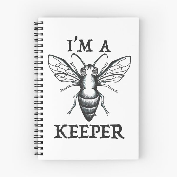 Item preview, Black and White Honey Bee - I'm A Keeper designed and sold by The White Bat.