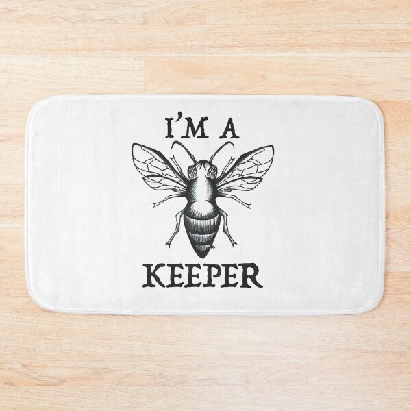 Item preview, Black and White Honey Bee - I'm A Keeper designed and sold by The White Bat.