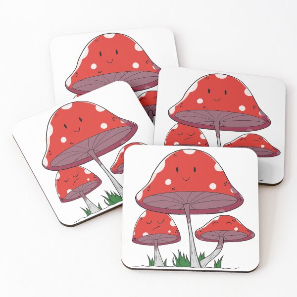 Item preview, Funny cartoon mushroom friends designed and sold by chillcoffee.
