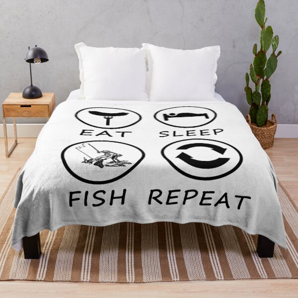 Item preview, Eat Sleep Fish Repeat designed and sold by teledesign.