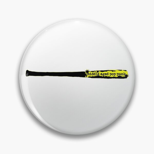 Item preview, Middle Aged Pop Punk Baseball Bat (Yellow and Black) designed and sold by Getonboardman.