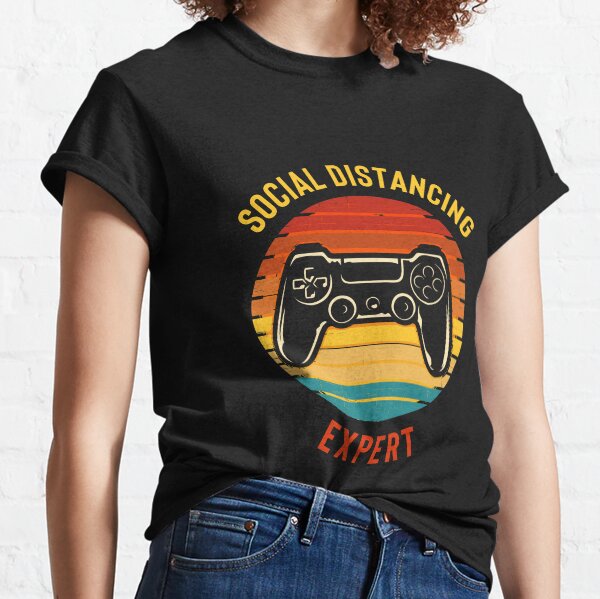 Social Distancing Expert - Video Gamer - Gamer Gifts Classic T-Shirt