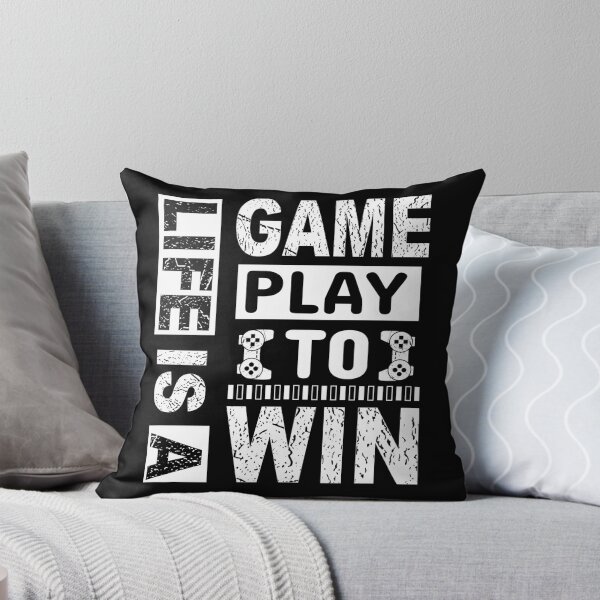 Item preview, Life Is A Game Play To Win designed and sold by Tatt-Hooligans.