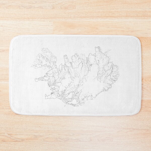 Item preview, Iceland Map, Art Print By LandSartprints designed and sold by LandSartprints.