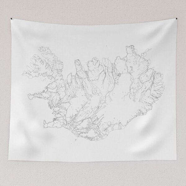 Item preview, Iceland Map, Art Print By LandSartprints designed and sold by LandSartprints.