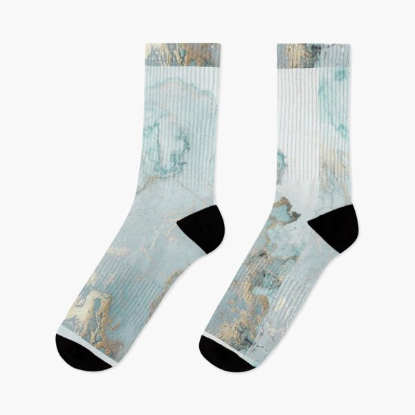 Item preview, light blue and gold marble print designed and sold by HadeeeeL.
