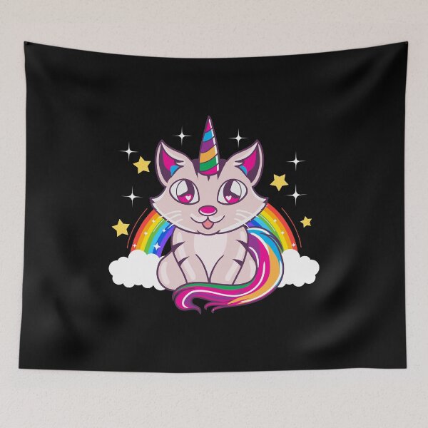 Item preview, Cute & Funny Unicorn Cat Rainbow Kitty Magical designed and sold by perfectpresents.