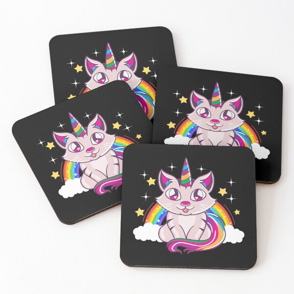 Item preview, Cute & Funny Unicorn Cat Rainbow Kitty Magical designed and sold by perfectpresents.
