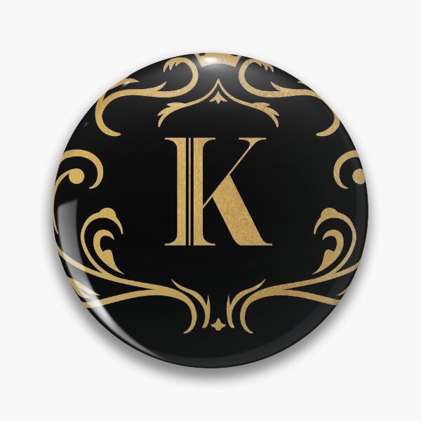 Artikelvorschau, K Monogramm, Buchstabe K, Initiale, Emblem | Gold entworfen und verkauft von rattob.